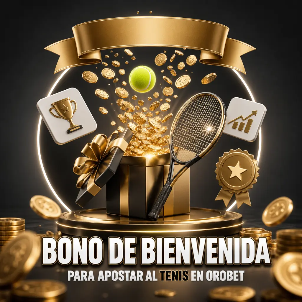 Bono de bienvenida de Orobet para apostar al tenis: 225% hasta 1000 USD en ATP, WTA y Grand Slams.
