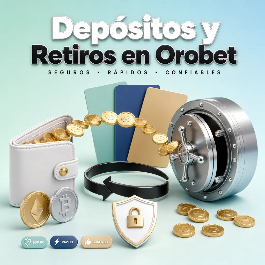 Depósitos y retiros con criptomonedas en Orobet: Bitcoin, Ethereum, Litecoin y más, sin intermediarios bancarios.