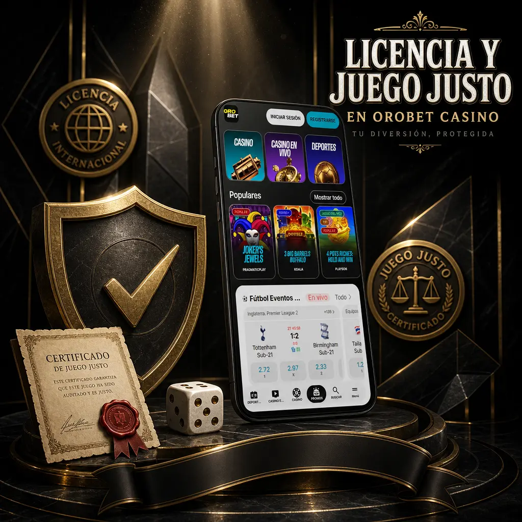 Licencia de Curazao y RNG certificado en Orobet Casino garantizan juego justo con auditorías de Pragmatic Play y Evolution