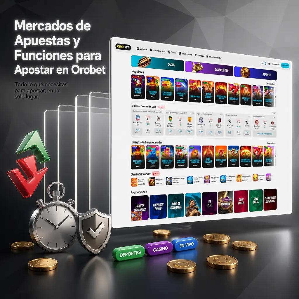 Mercados de apuestas pre-partido y en vivo en Orobet, con cuotas decimales, hándicap asiático y cupón de combinadas.
