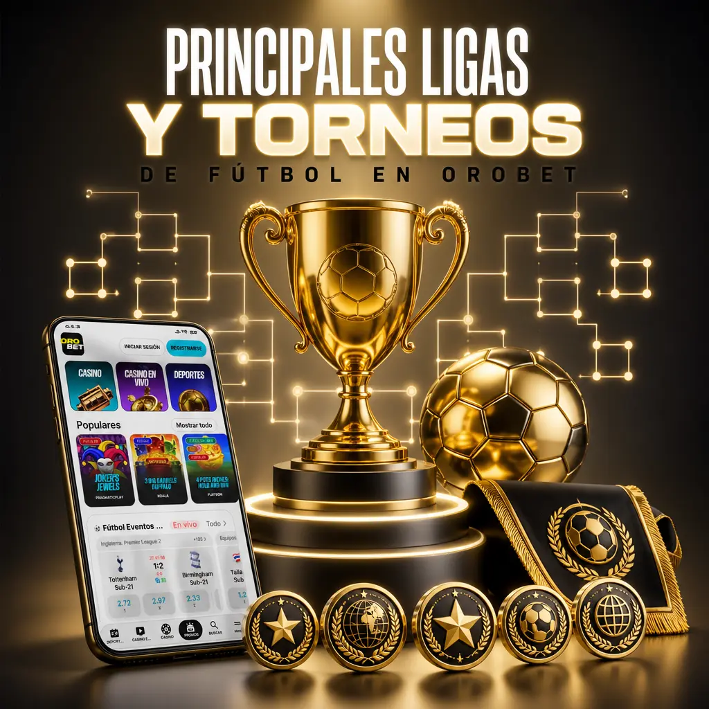 Mercados de fútbol en Orobet: Liga Profesional Argentina, Premier League, La Liga, Champions League y Mundial FIFA.